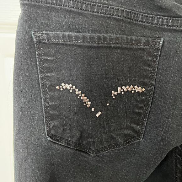 Levi's 512 Perfectly Slimming Bootcut Denim Jeans Black 12 M - Picture 9 of 13